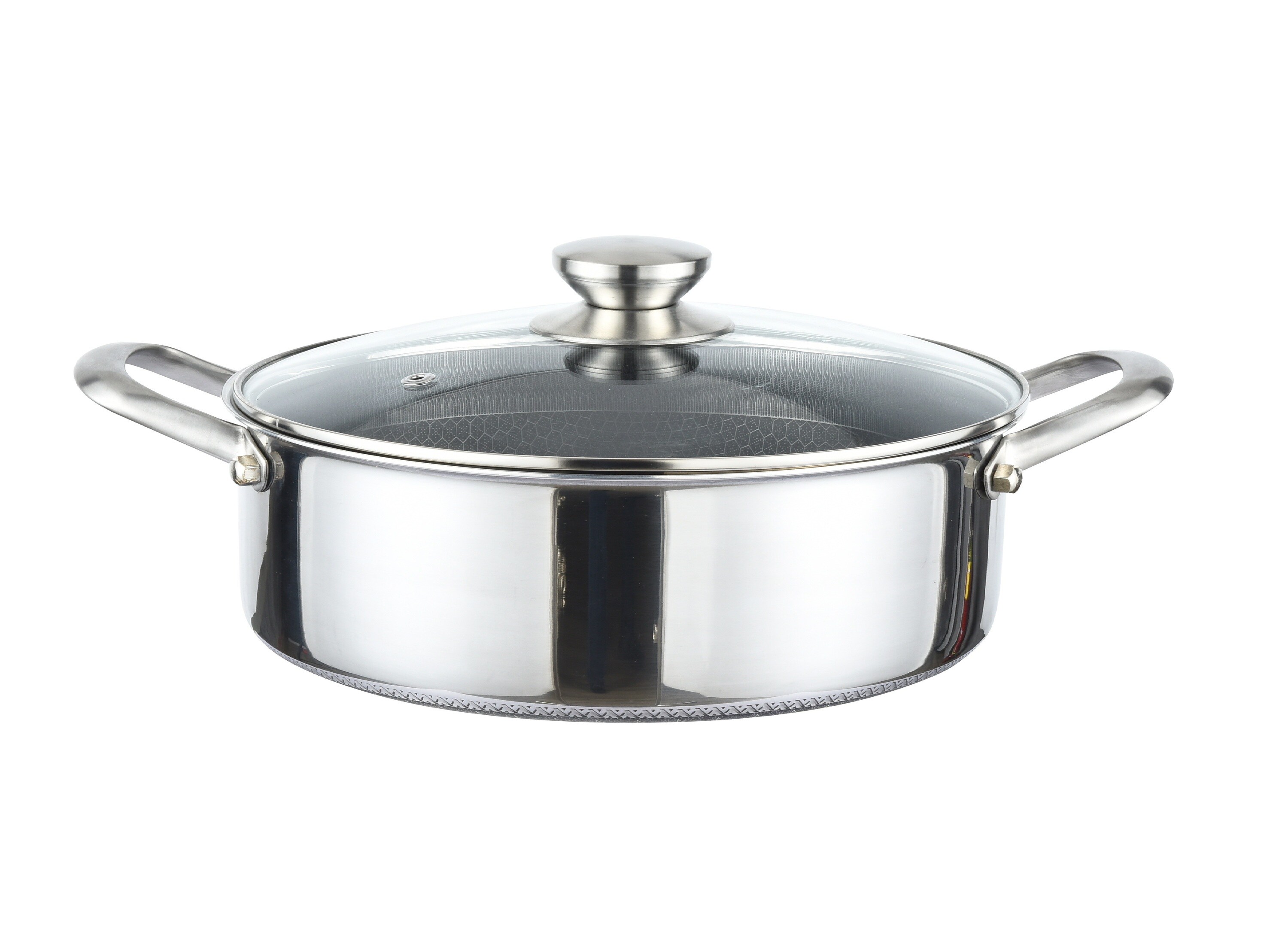 Cheffinger Kochtopf aus Edelstahl 18/10 Wabenstruktur Induktion - Bild 1