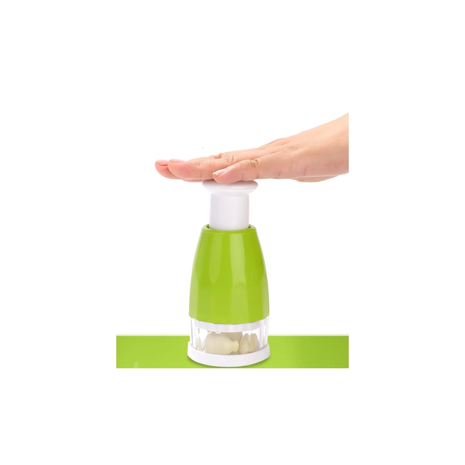 Knoblauchhacker Schneider Zerkleinerer Zwiebel Hacker Gem&uuml;se Presse - Bild 1