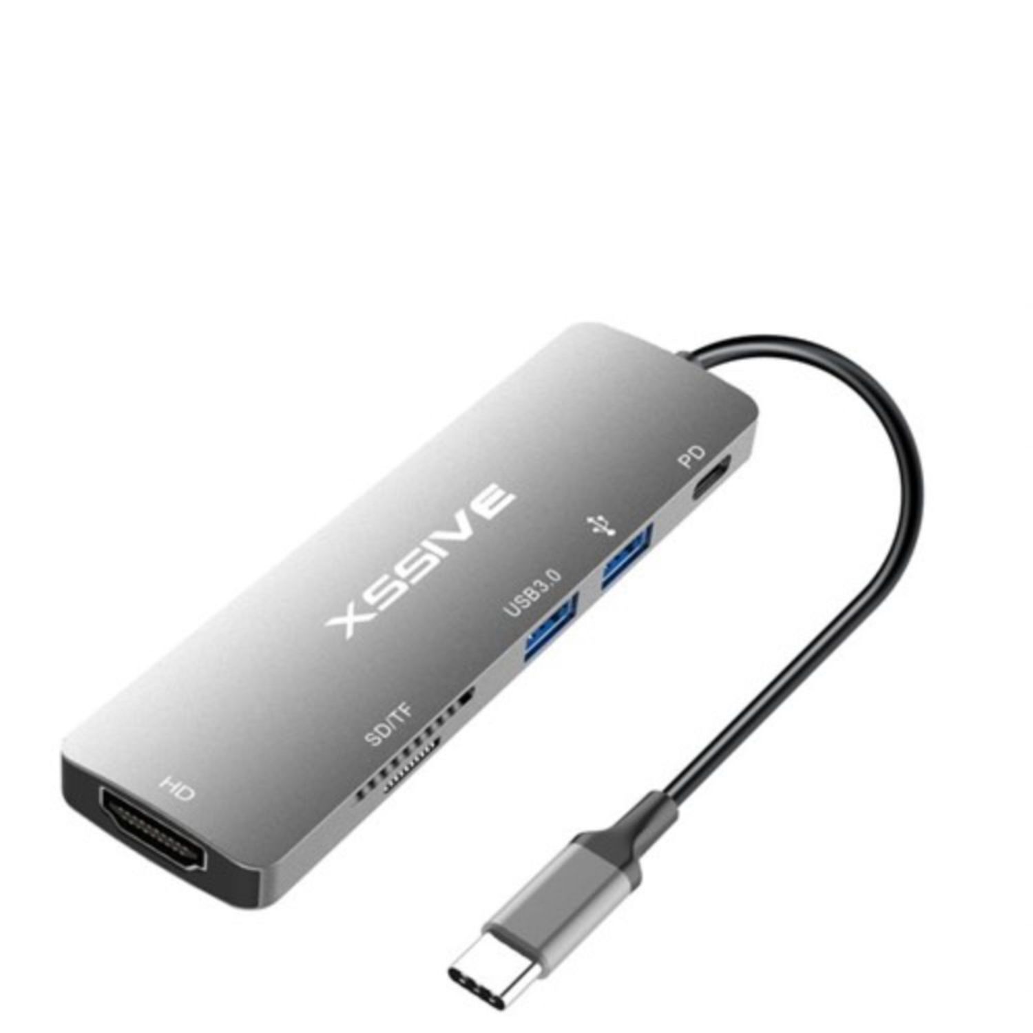 USB-C Pro Hub 6 in 1 Adapter Schlanker Multi-Port - Bild 1