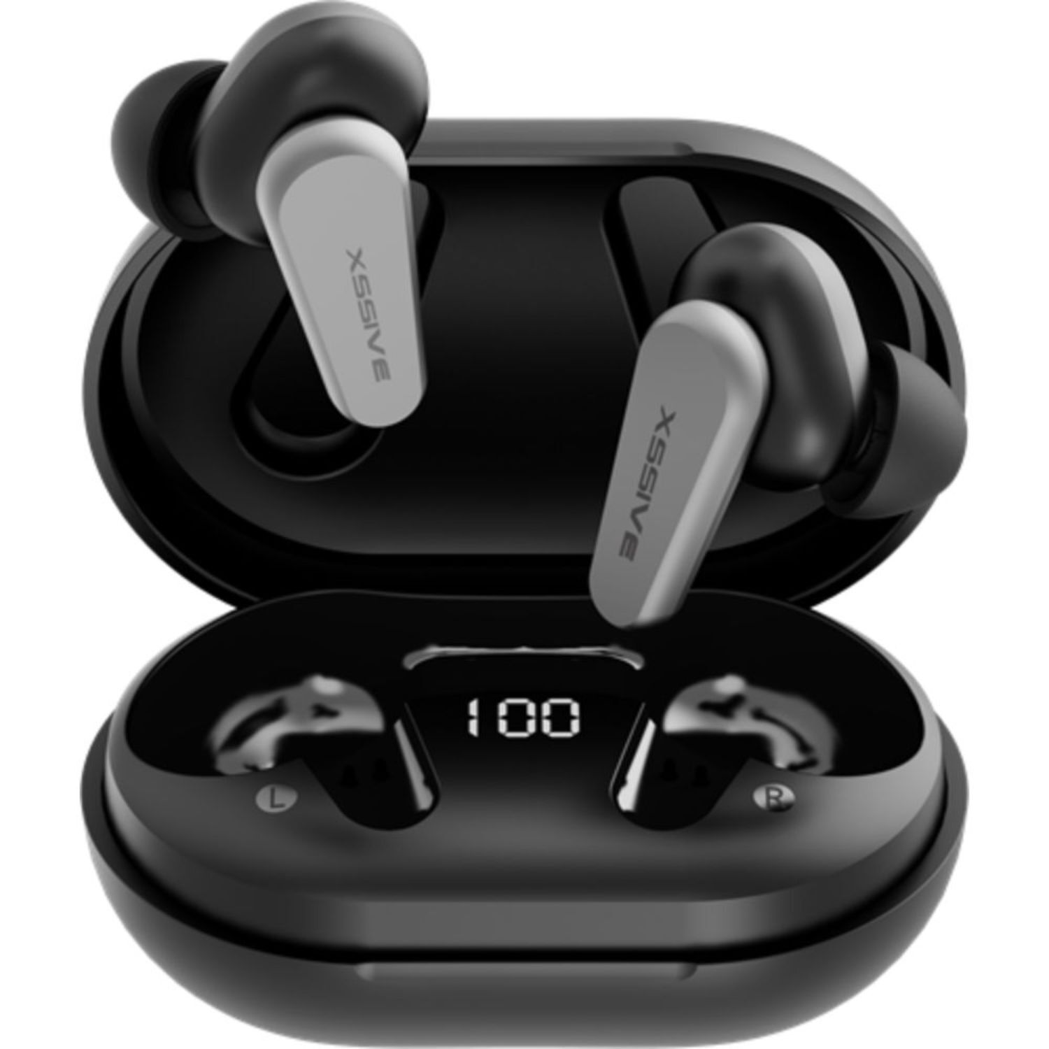 Bluetooth Wireless Ohrh&ouml;rer USB-C-Eingang Schwarz - Bild 1