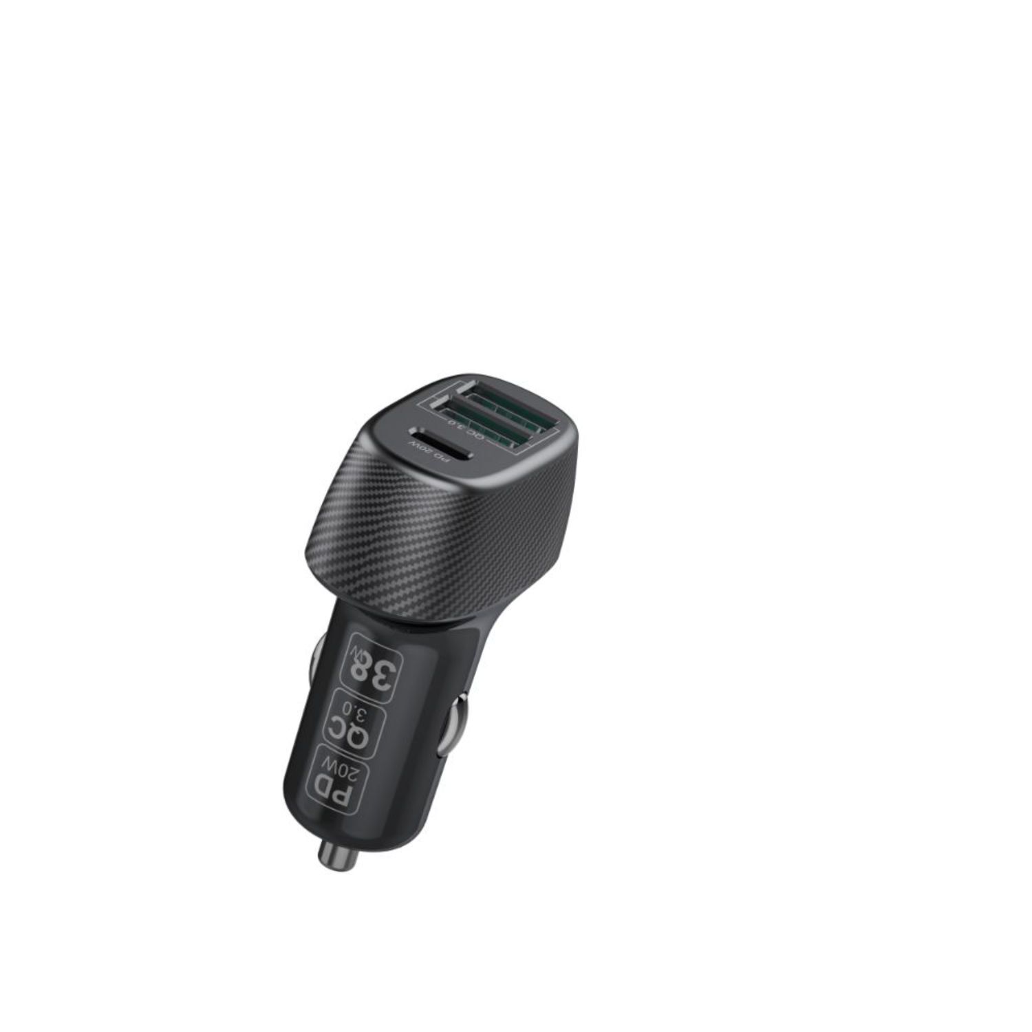 38W Multi Port 2x USB 1x Typ-C Auto-Ladeger&auml;t KFZ QC 3.0 - Bild 1