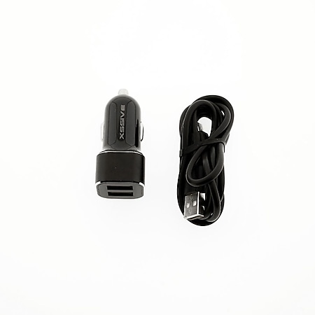 Dual USB KfZ Ladegerät Zigarettenanzünder 2.4A Output 1m Micro Kabel online  kaufen bei Netto