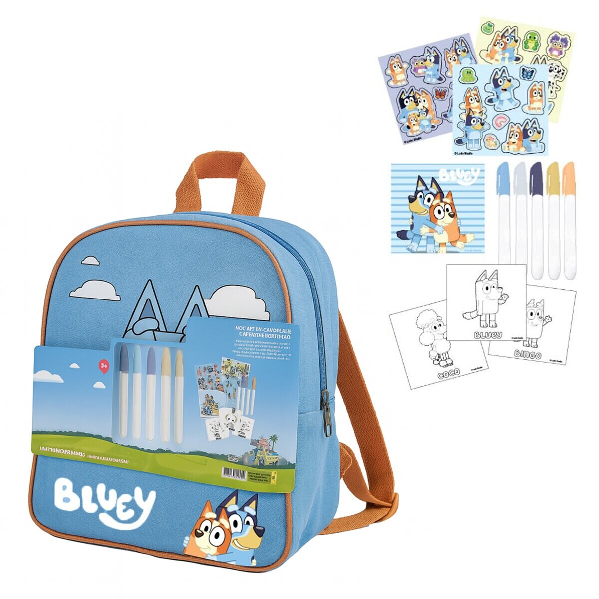 Bluey Malvorlage Schreibwaren-Set – Buntes Stationery Set für Kinder m | 08445484513677