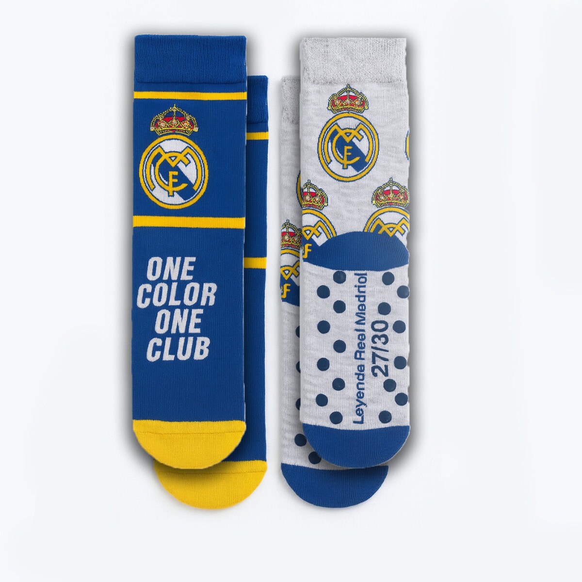 Real Madrid 2-Paar Socken &ndash; Rutschfeste Kindersocken f&uuml;r Sport & Freiz - Bild 1