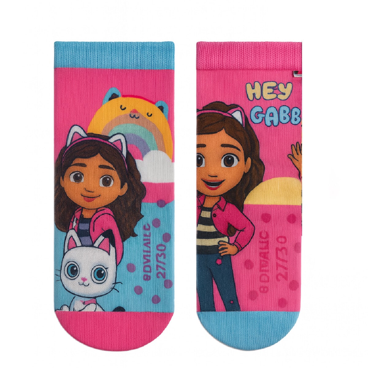 Gabby&rsquo;s Dollhouse 2-Paar Socken &ndash; Rutschfeste Str&uuml;mpfe Socken f&uuml;r Kind - Bild 1