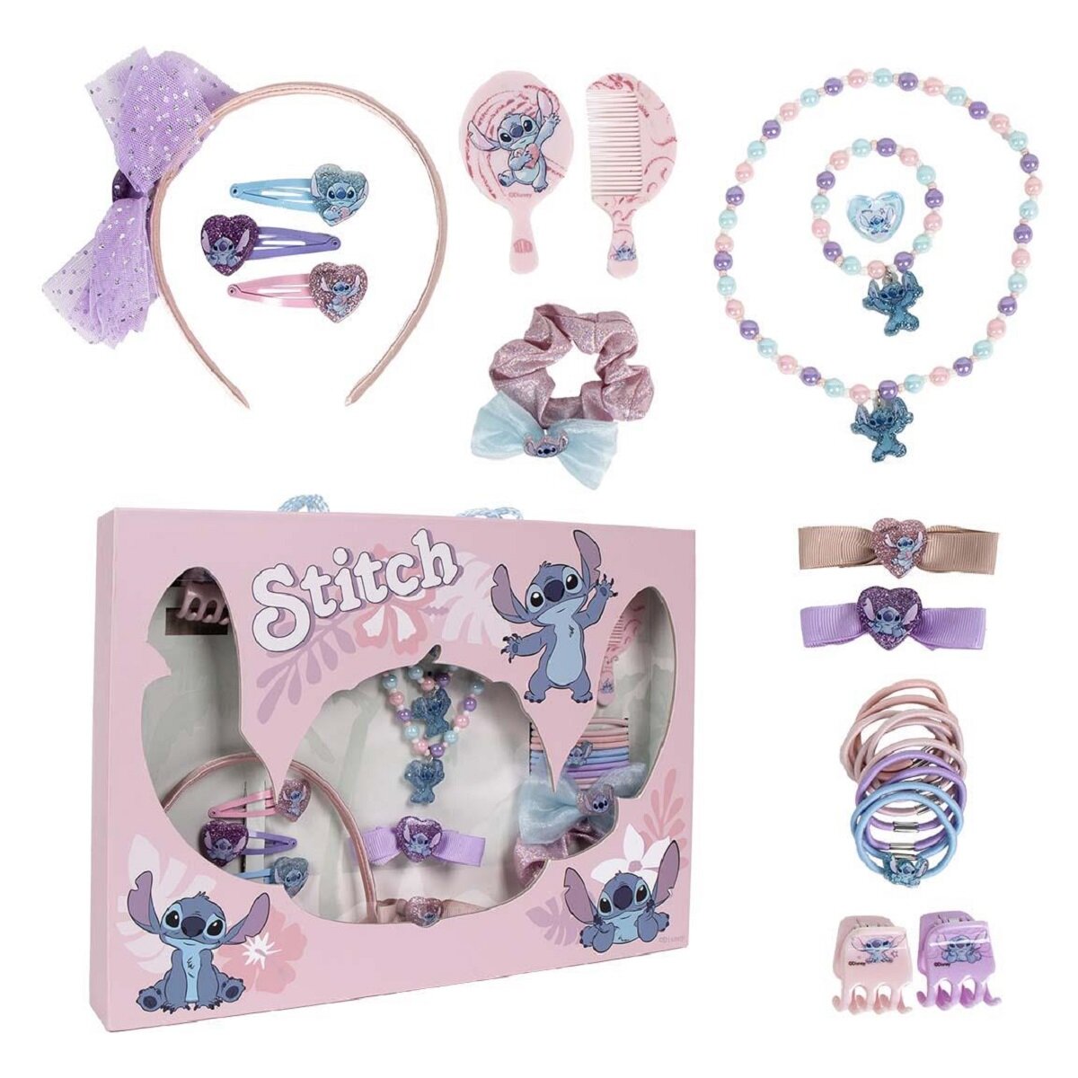 Lilo & Stitch Styling Set f&uuml;r Kinder &ndash; Kamm, Haargummi und mehr - Bild 1