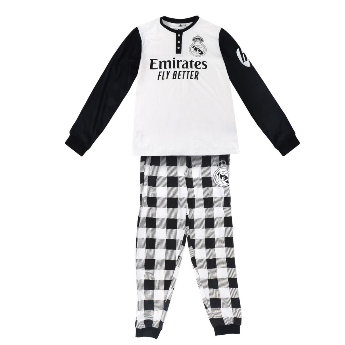 Real Madrid Kids Pyjama &ndash; Langarm Nachtw&auml;sche aus Baumwolle & Polyeste - Bild 1