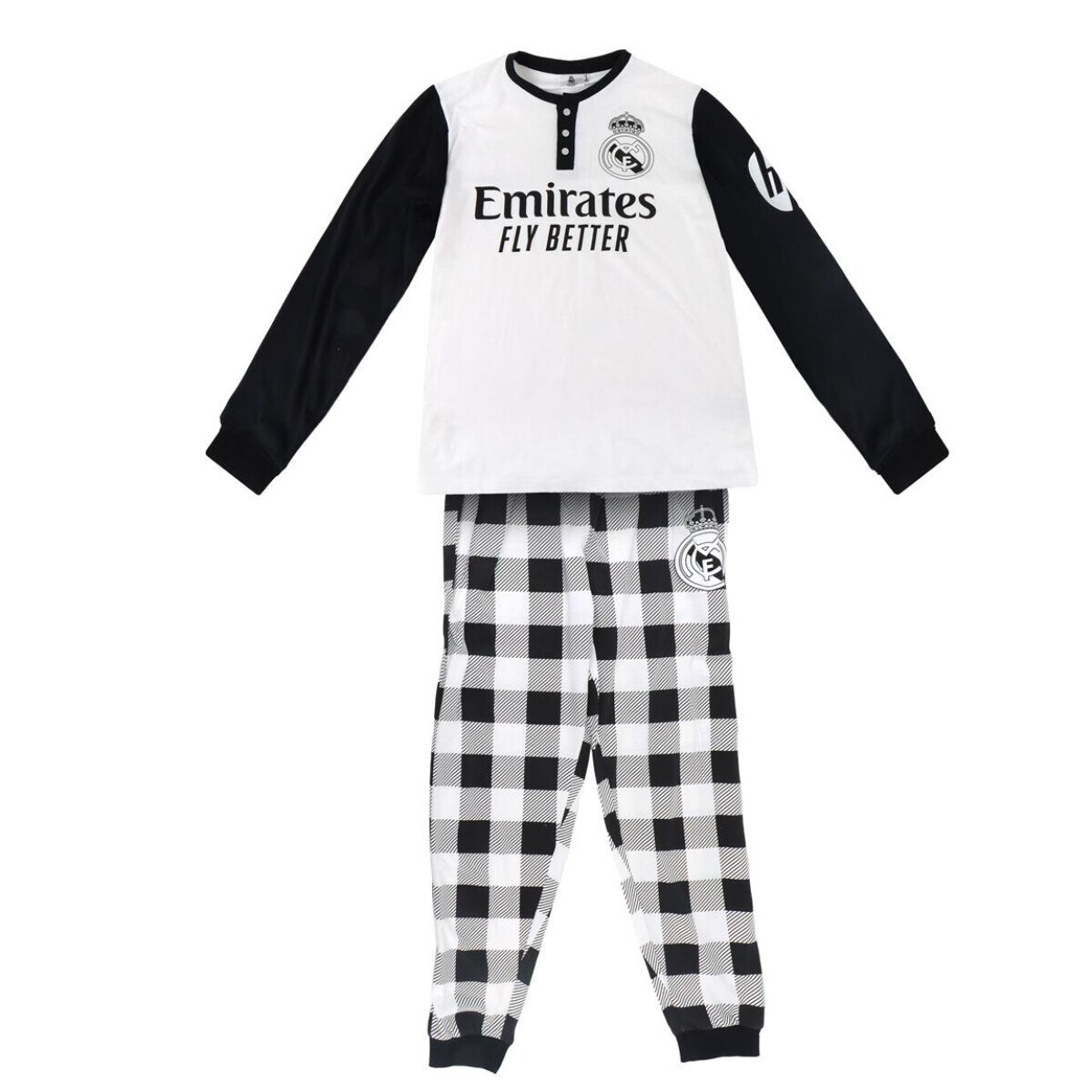 Real Madrid Kids Pyjama – Langarm Nachtwäsche aus Baumwolle & Polyeste