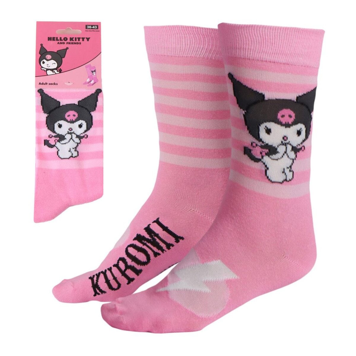 Kuromi Socken Baumwollsocken, Freizeit- und Alltagssocken 36-43 - Bild 1