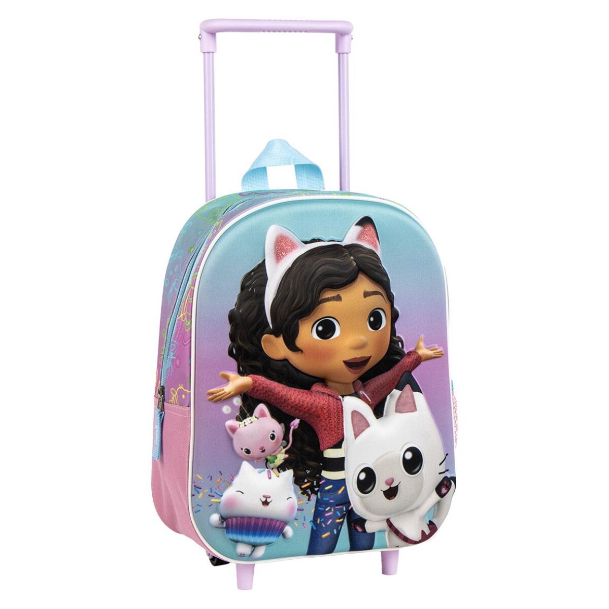 Dollhouse Kinder Trolley Rucksack &ndash; 3D Schulrucksack, Reisetasche - Bild 1