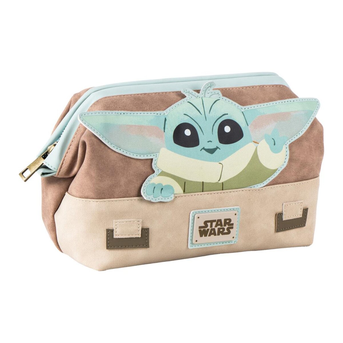 Star Wars Grogu Toilettentasche Kunstleder 23x17x8 cm - Bild 1