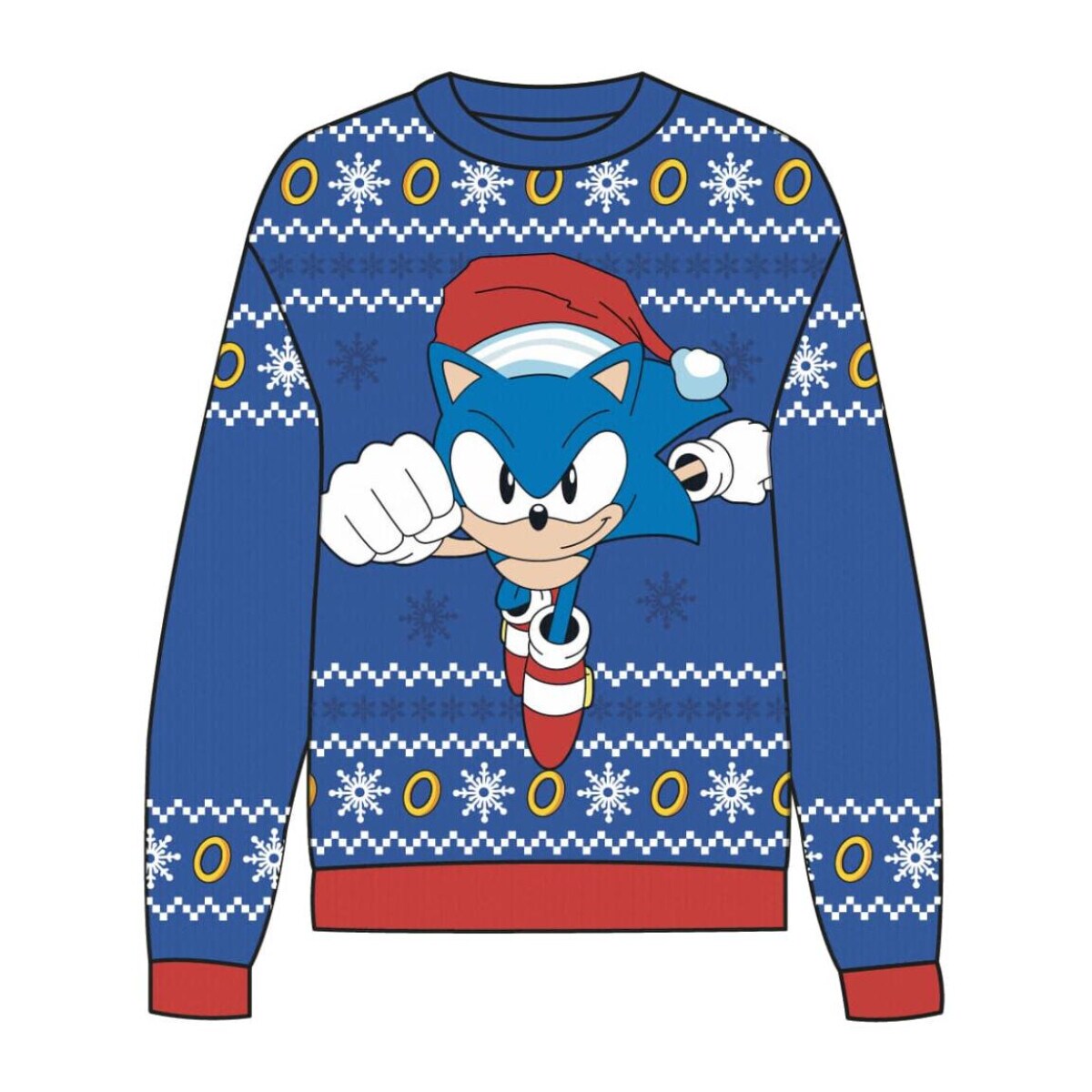 Sonic Xmas Pullover - Kinder Strickpulli f&uuml;r Weihnachten - Bild 1