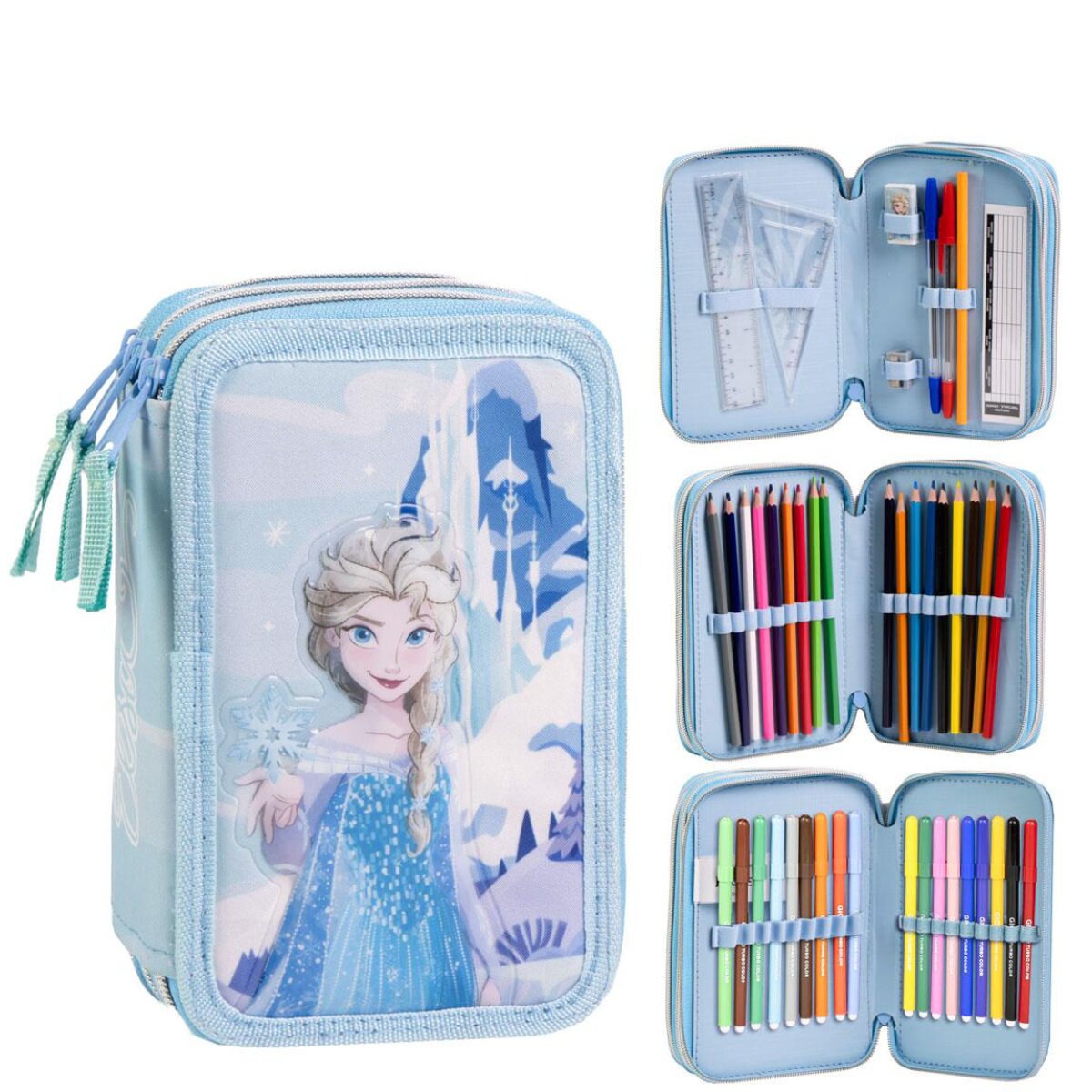 Disney Frozen Federmappe gef&uuml;llt &ndash; Schuletui & Stiftebox mit - Bild 1