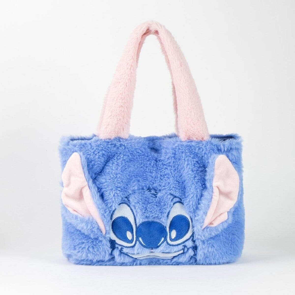 Lilo & Stitch Shopper Tasche aus Pl&uuml;sch - Flauschige Einkaufstasche - - Bild 1