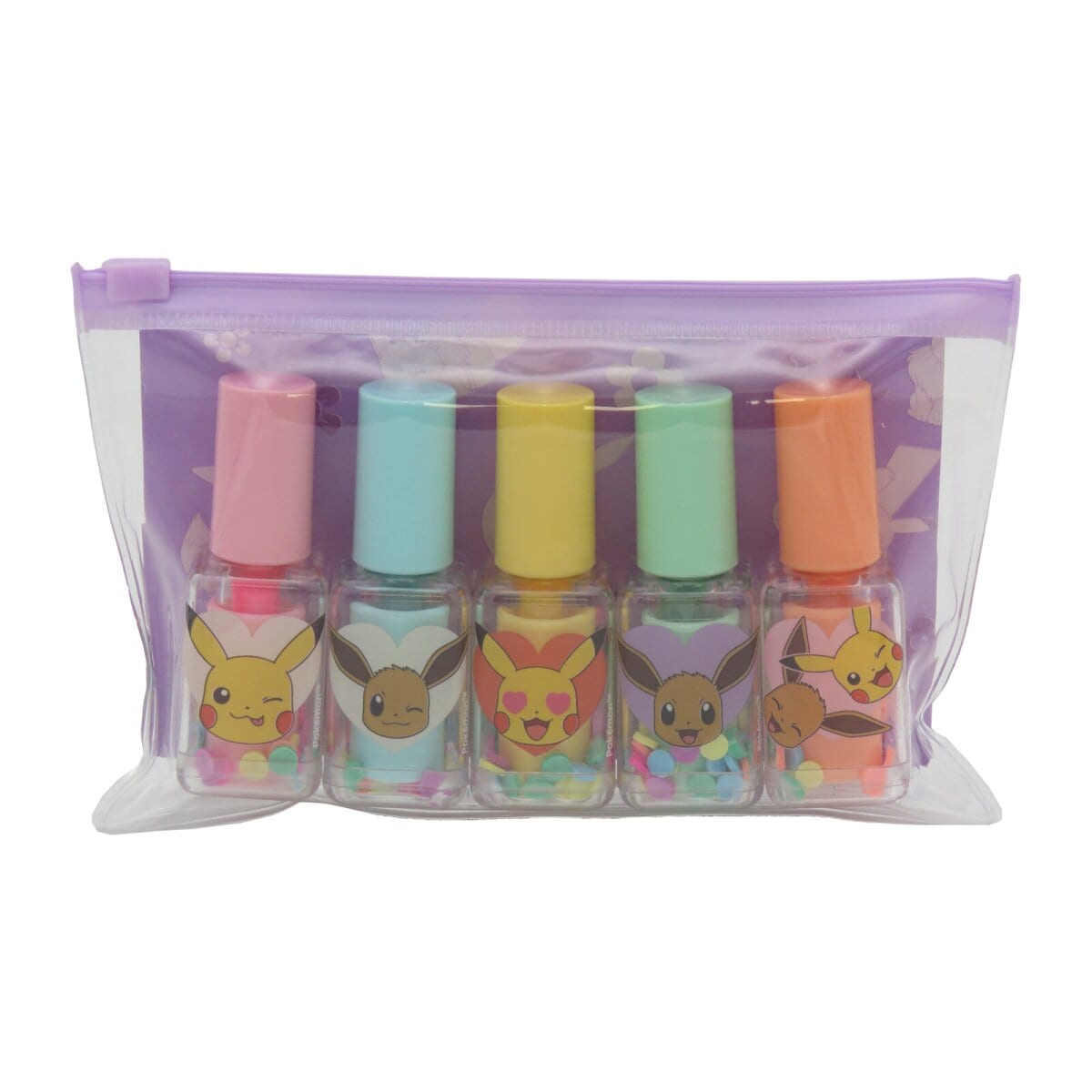 Pok&eacute;mon Marker Set 5 teilig Textmarker in Nagellackform - Bild 1