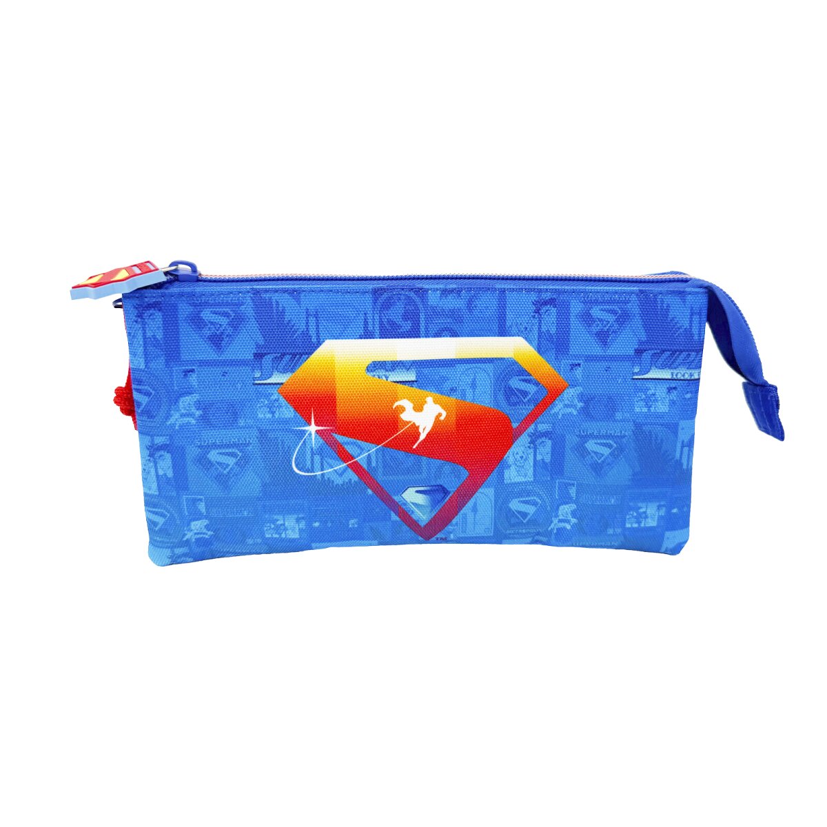 Superman Schuletui Triple Comic Portatodo Schulm&auml;ppchen Organizer - Bild 1
