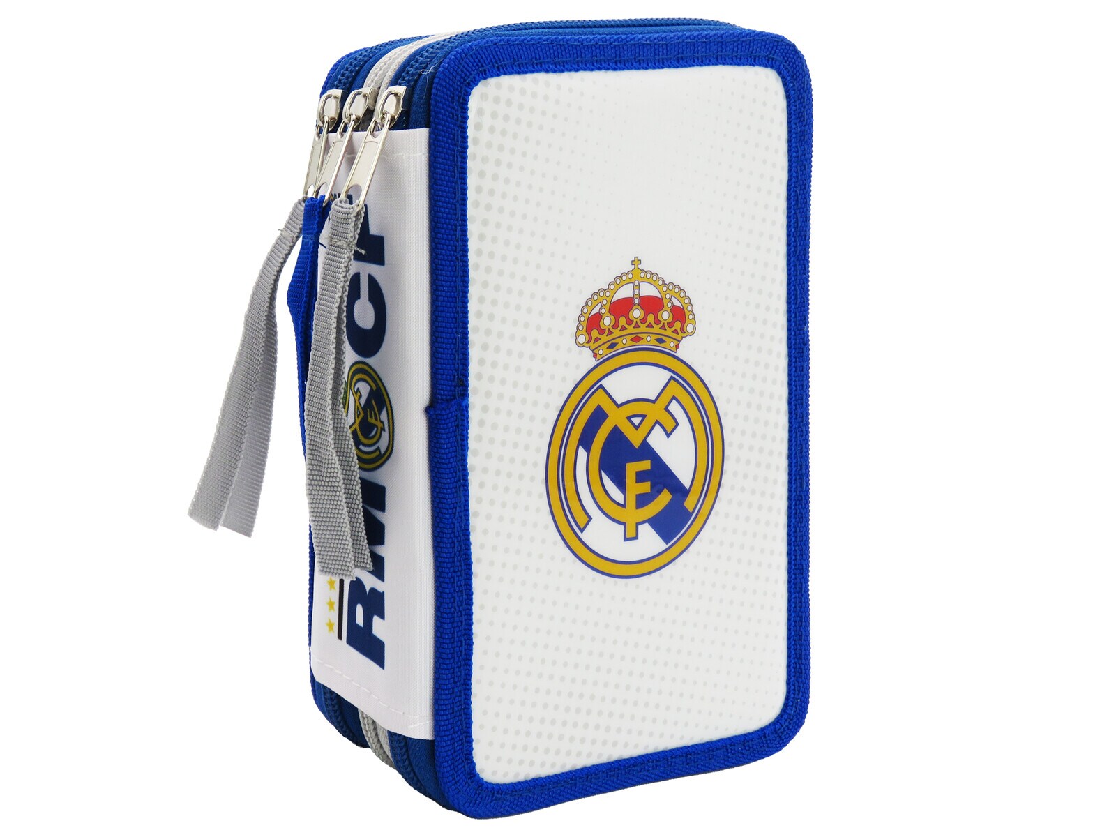 Real Madrid Federmäppchen mit 3 gefüllten Fächern