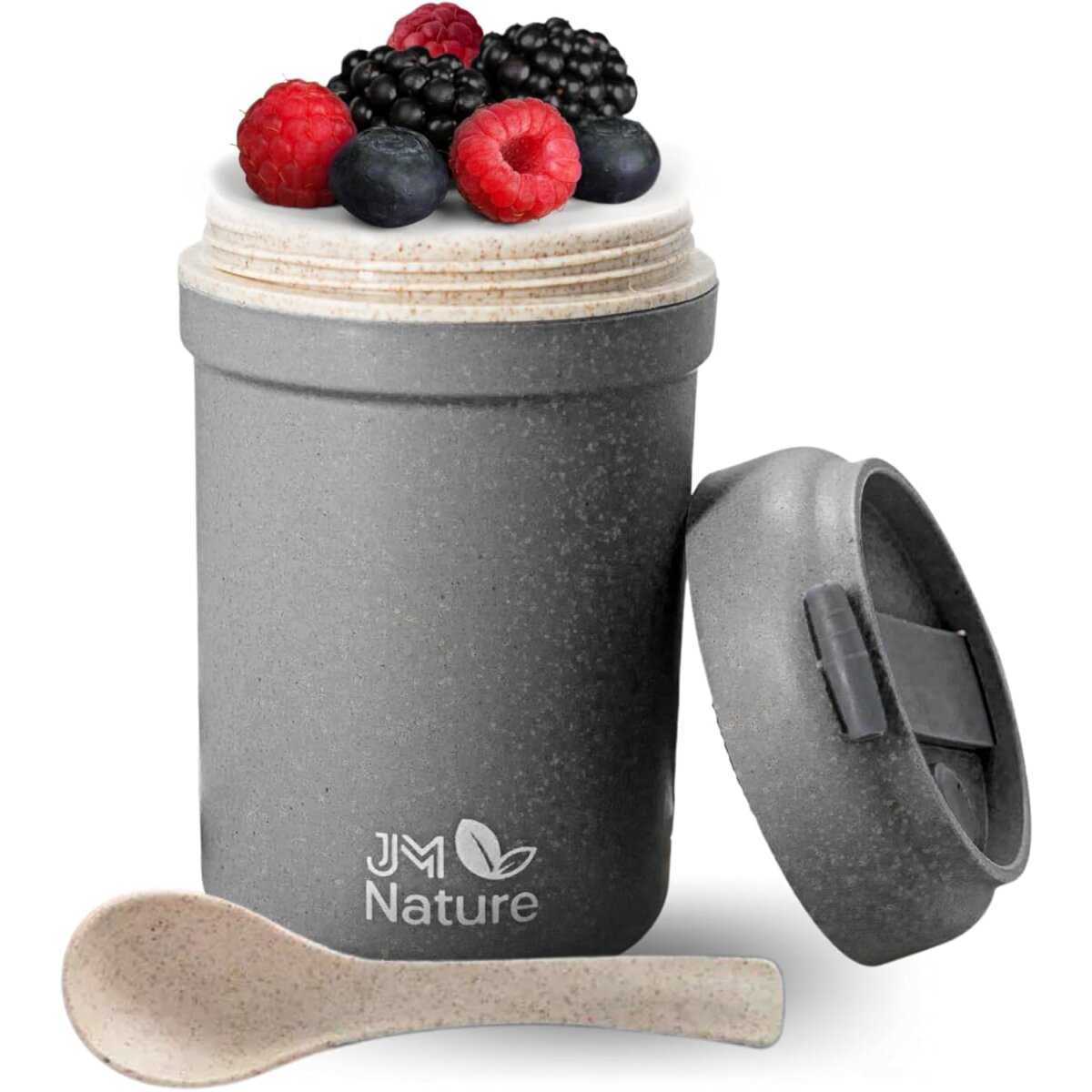 M&uuml;slibecher To Go 2 Stk. &ndash; Nachhaltiger Joghurtbecher - Bild 1