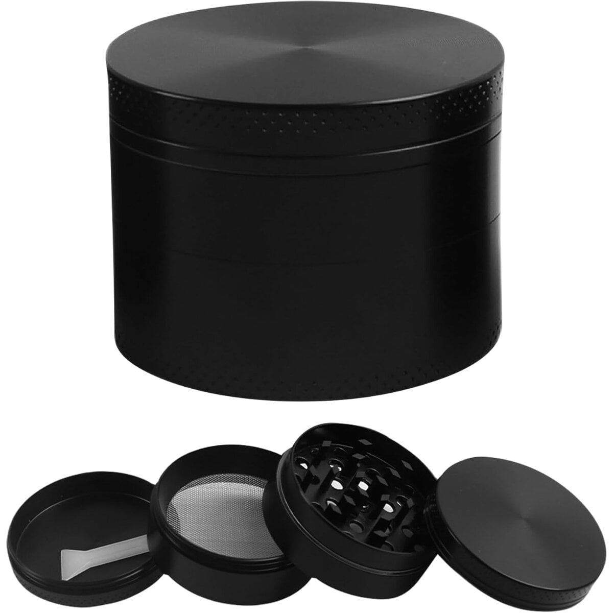 Kr&auml;uterm&uuml;hle Kr&auml;uter Grinder &Oslash; 5 cm mit 3 Kammern und Filtersieb - Bild 1