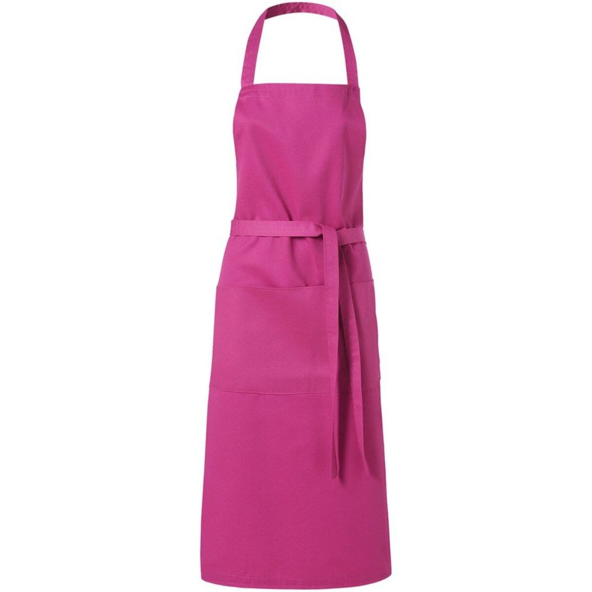 K&uuml;chensch&uuml;rze mit 2 Taschen 240 g/m&sup2; mit langem Bindeband Magenta - Bild 1
