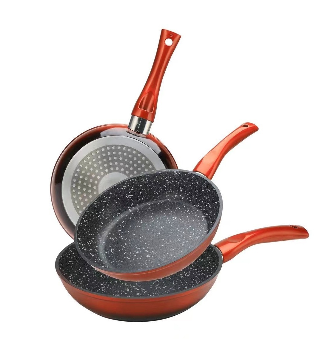 3tlg Pfannenset Induktion Bratpfanne &oslash;20-24-28cm - Bild 1