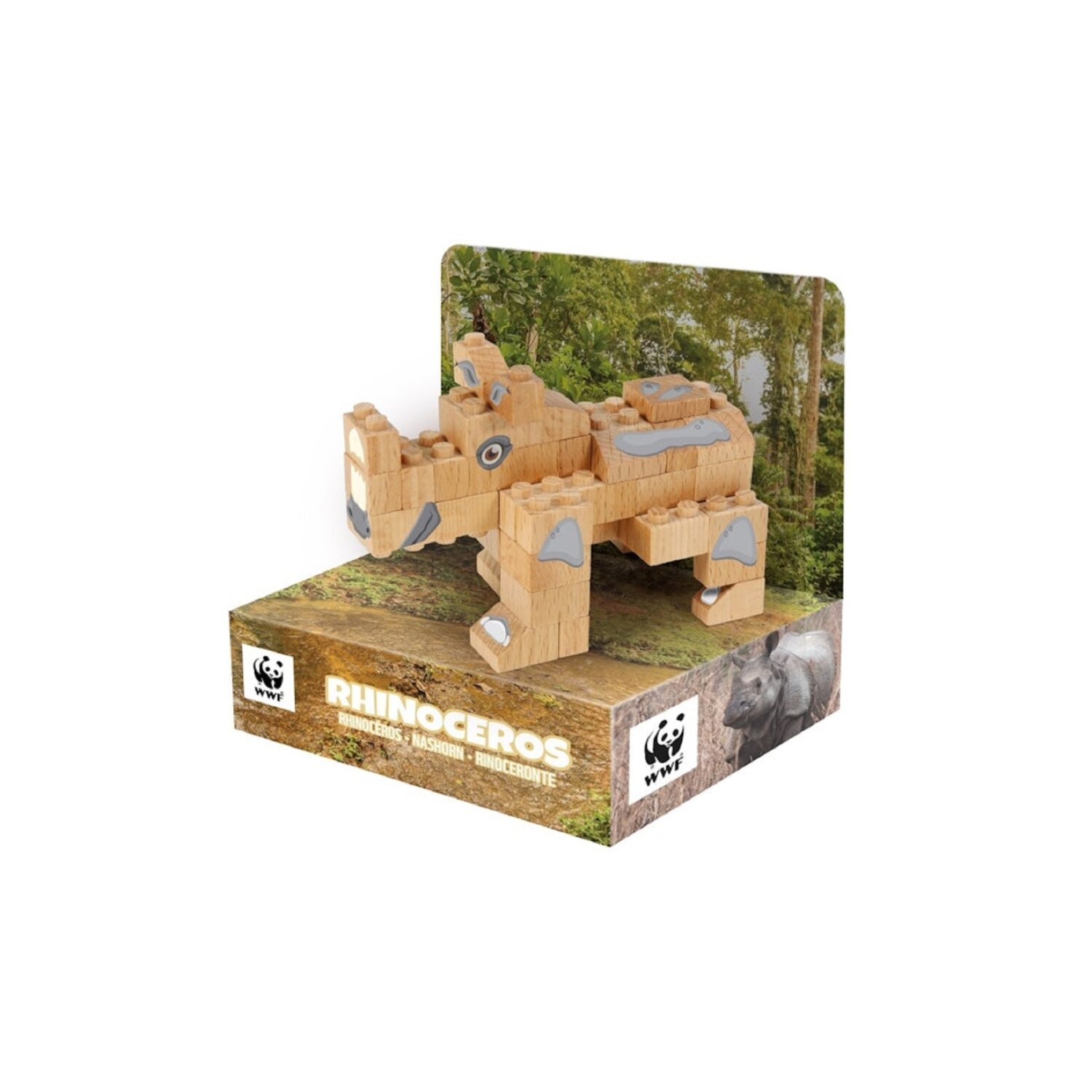 Wooden Rhino Holzbausteine, Klemmbausteine aus Buchenholz - Bild 1
