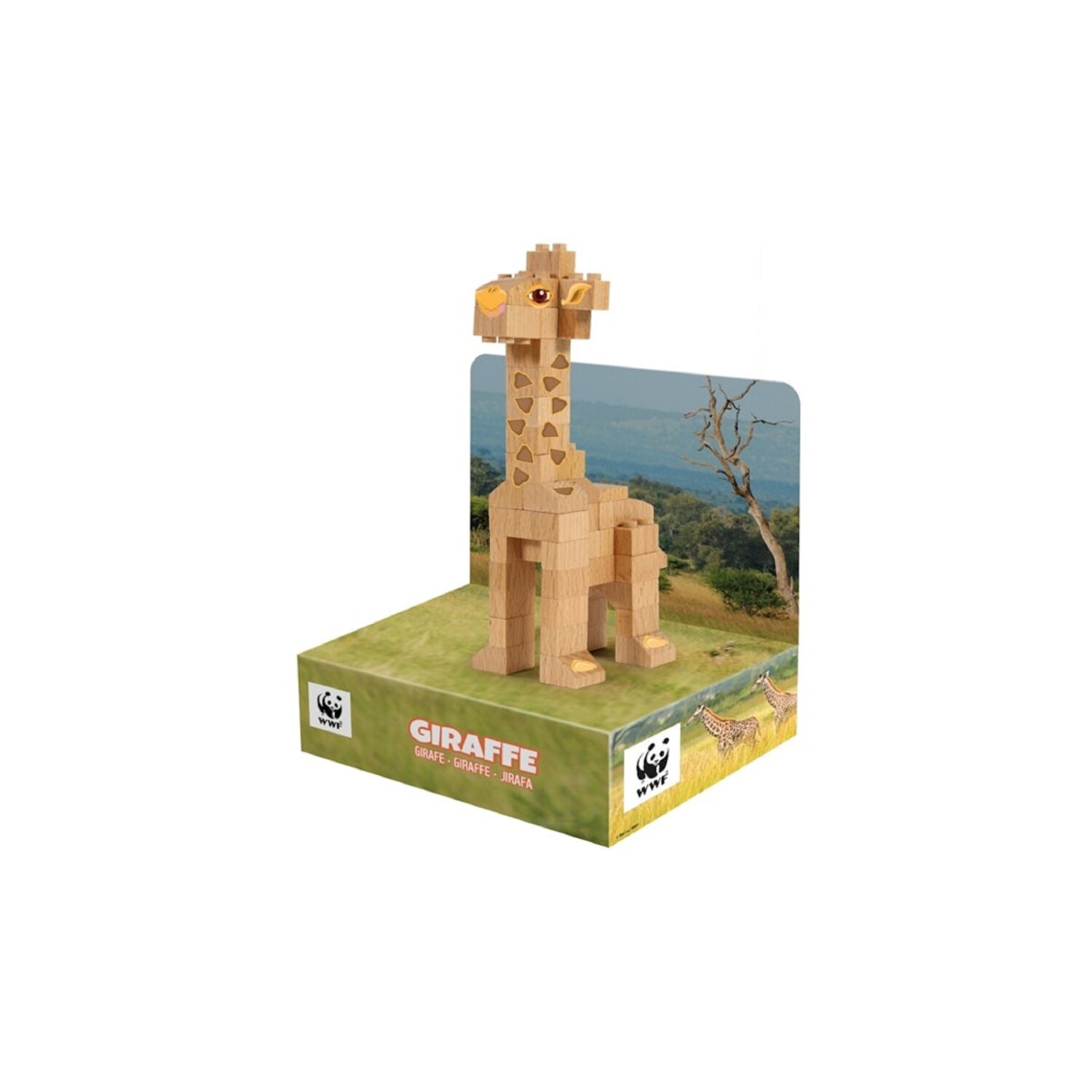 Wooden Giraffe Holzbausteine, Klemmbausteine aus Buchenholz - Bild 1