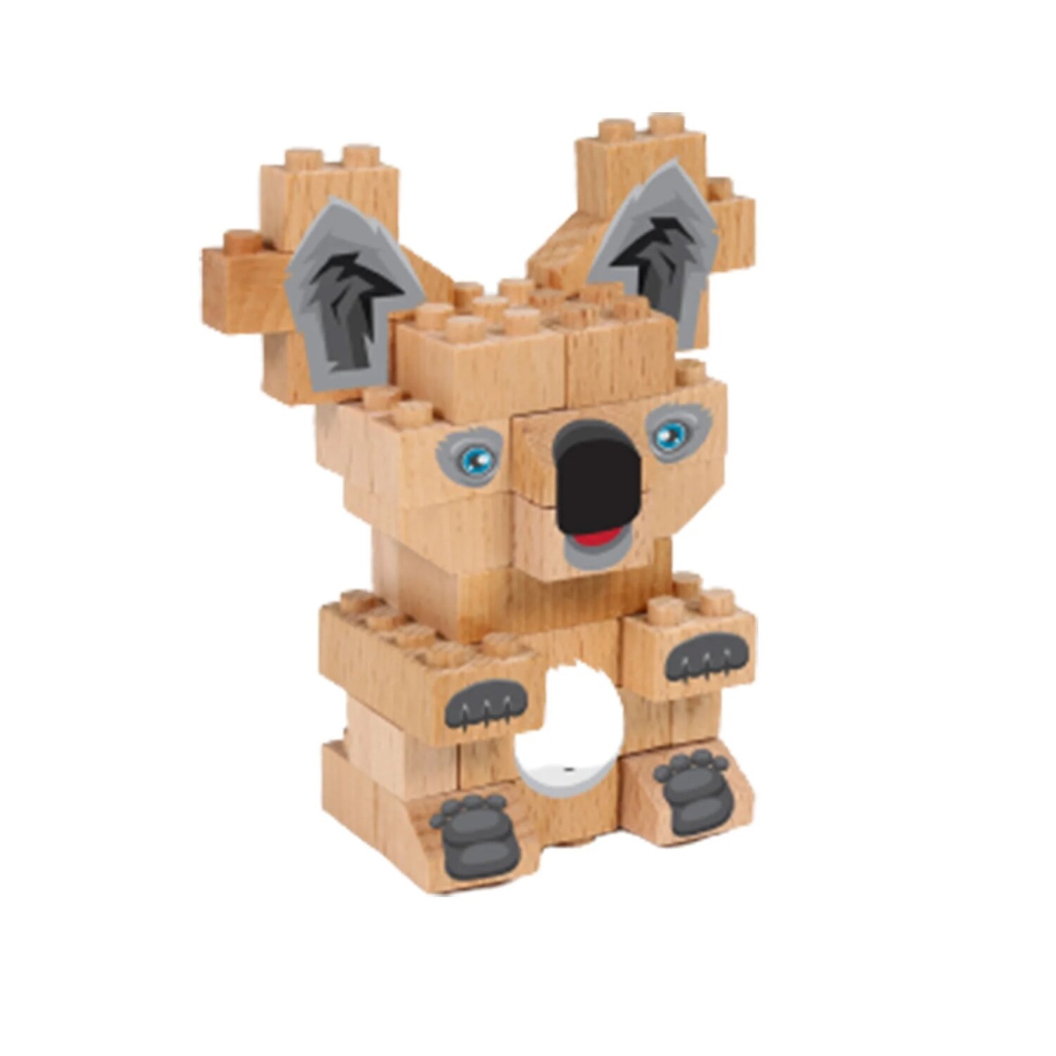 Wooden Koala Holzbausteine, Klemmbausteine aus Buchenholz - Bild 1