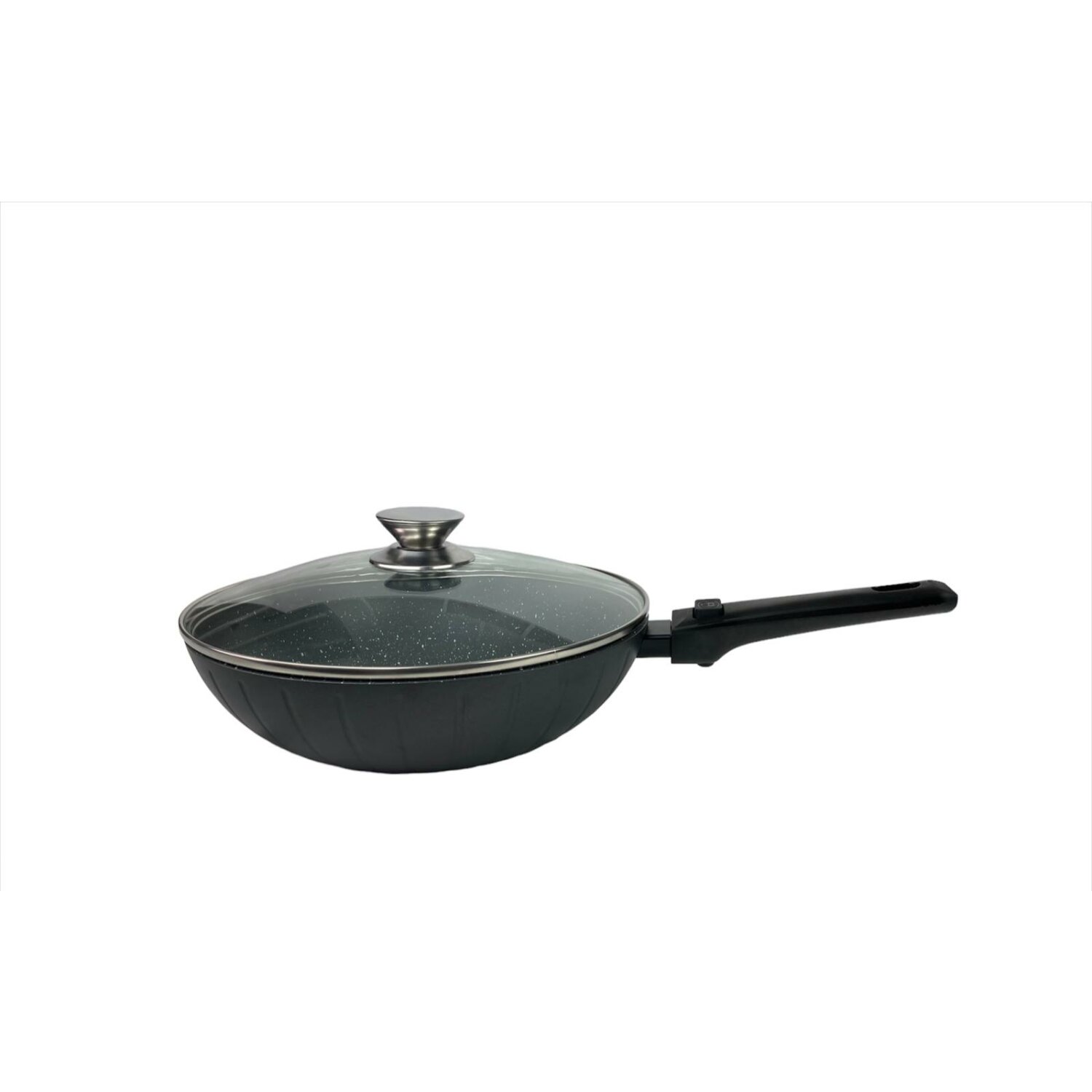 Pfanne abnehmbarer Griff 32cm Induktion Deckel Anti Haft Bratpfanne - Bild 1