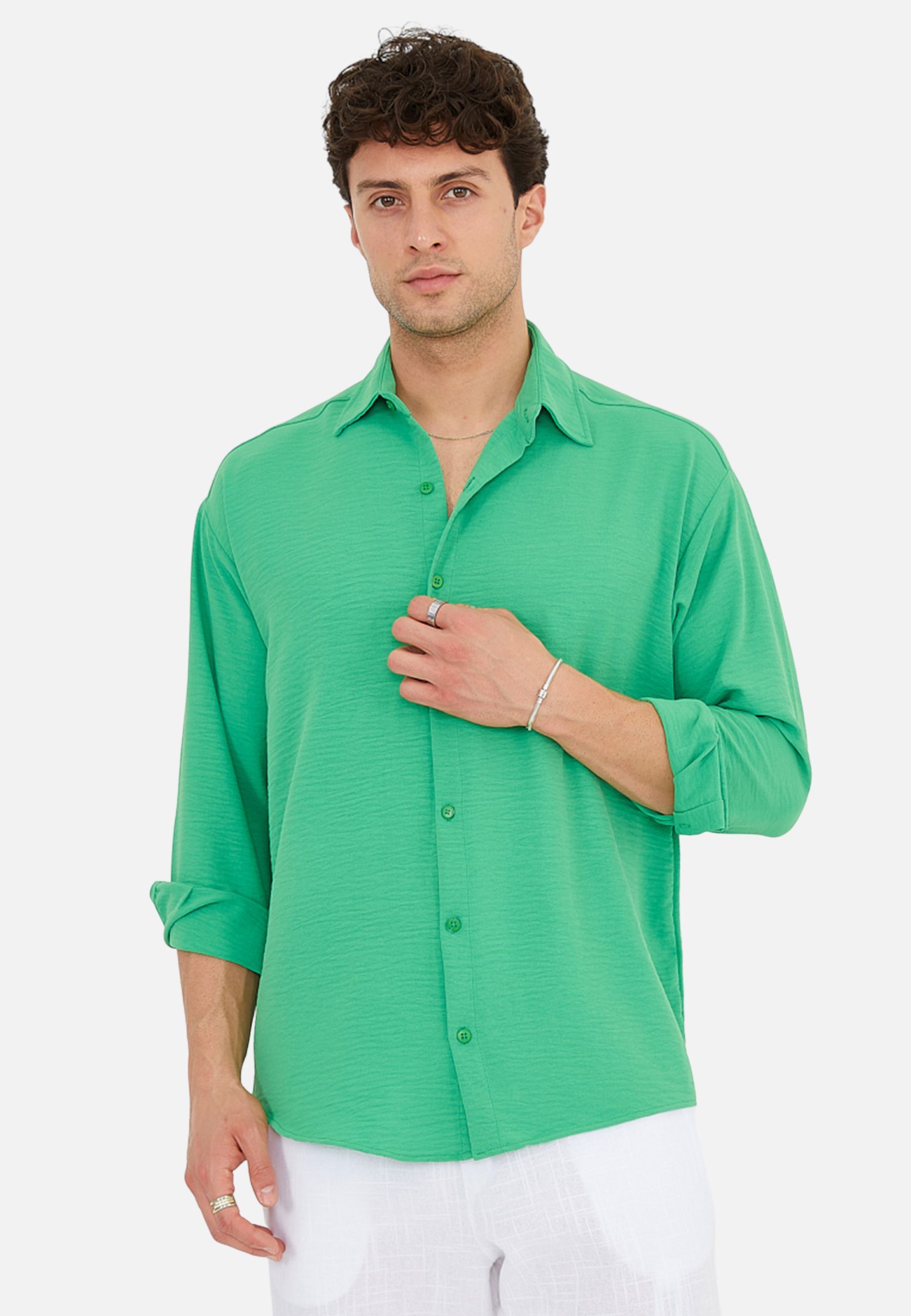 Hemd Oversize Fit Basic Herren - Bild 1