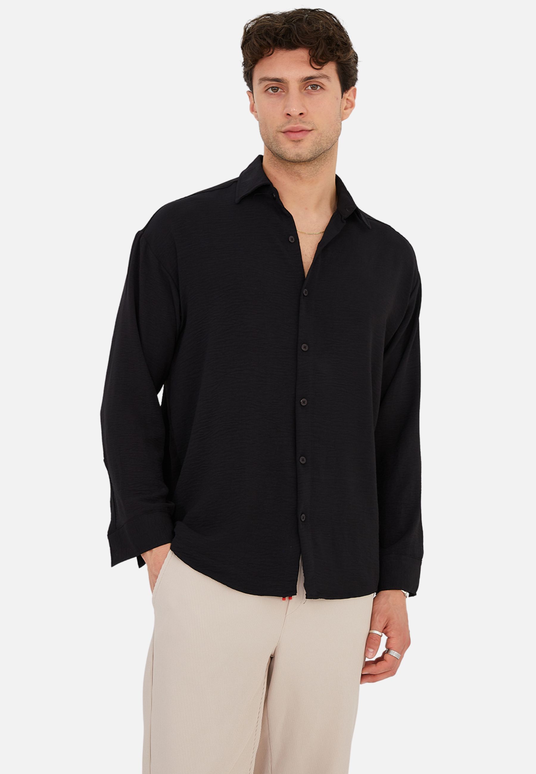 Hemd Oversize Fit Basic Herren - Bild 1