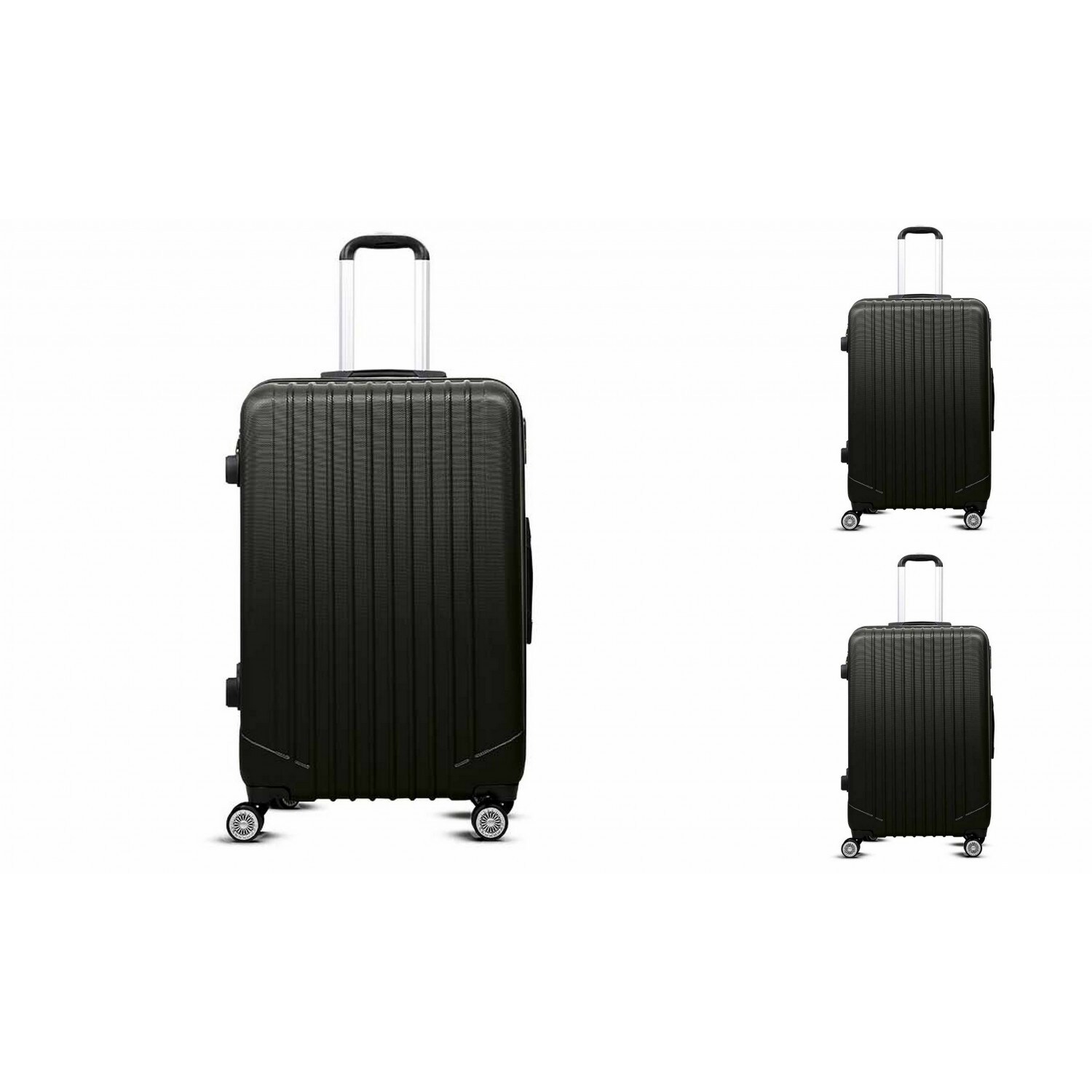 3-tlg „Travel“ ABS Hartschalenkofferset Trolley Zahlenschloss | 04047125023565