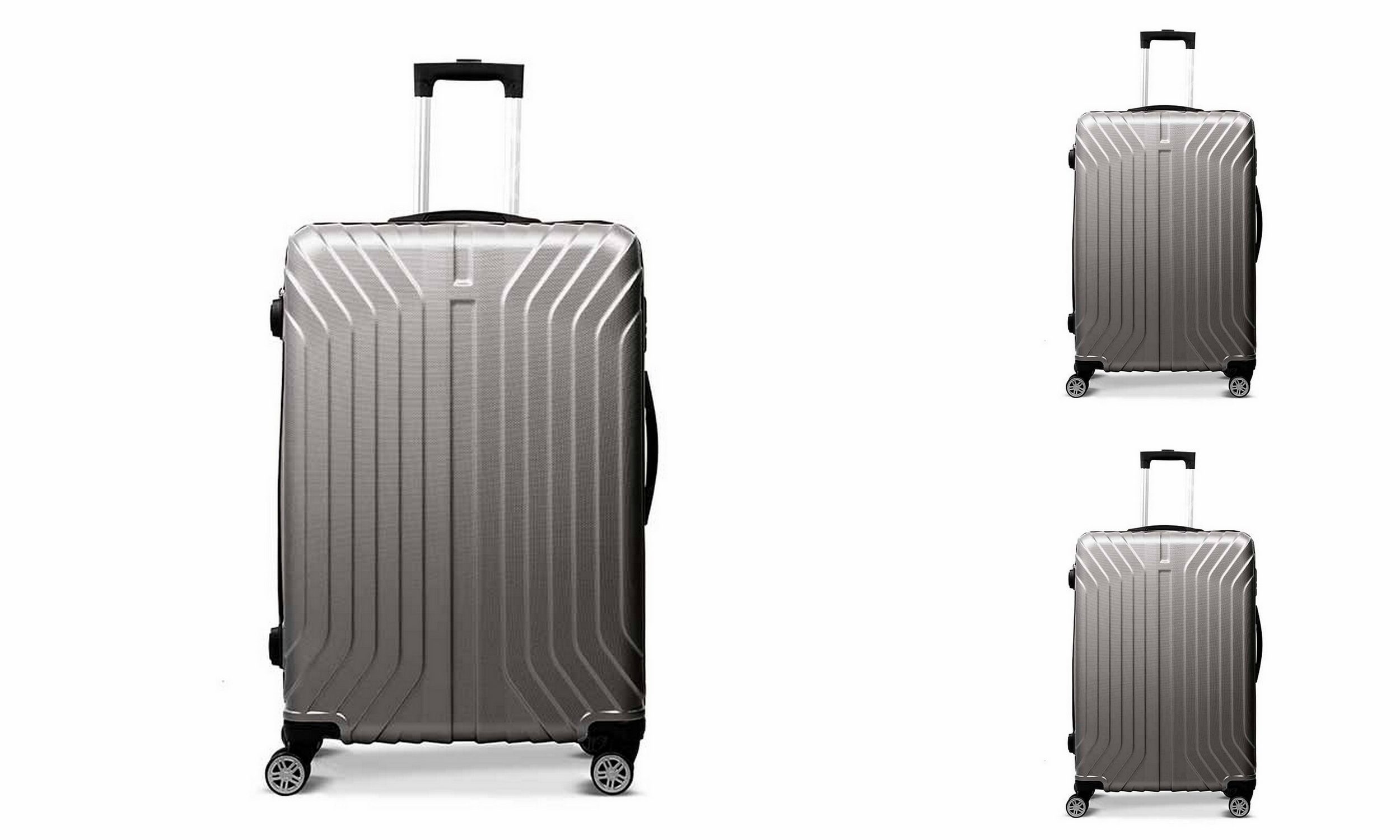 3-tlg "vertical line" ABS Hartschalenkofferset Trolley Zahlenschloss - Bild 1