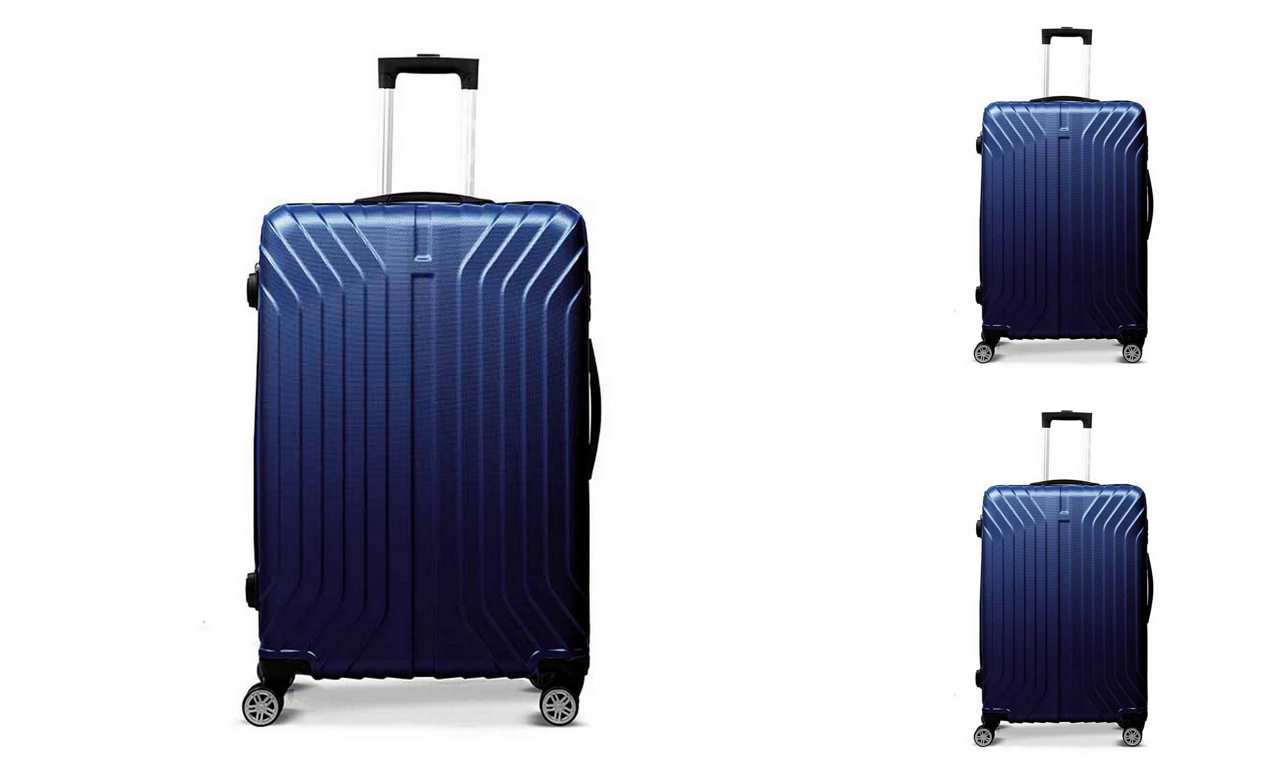 3-tlg "vertical line" ABS Hartschalenkofferset Trolley Zahlenschloss - Bild 1