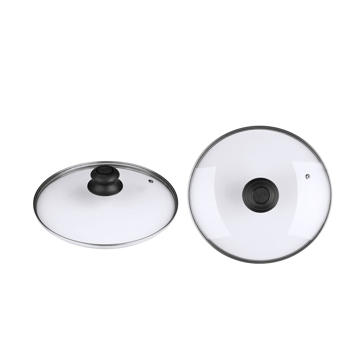 Michelino Glasdeckel f&uuml;r Pfannen/T&ouml;pfe 24 cm mit Dampfauslass & Kunsts - Bild 1