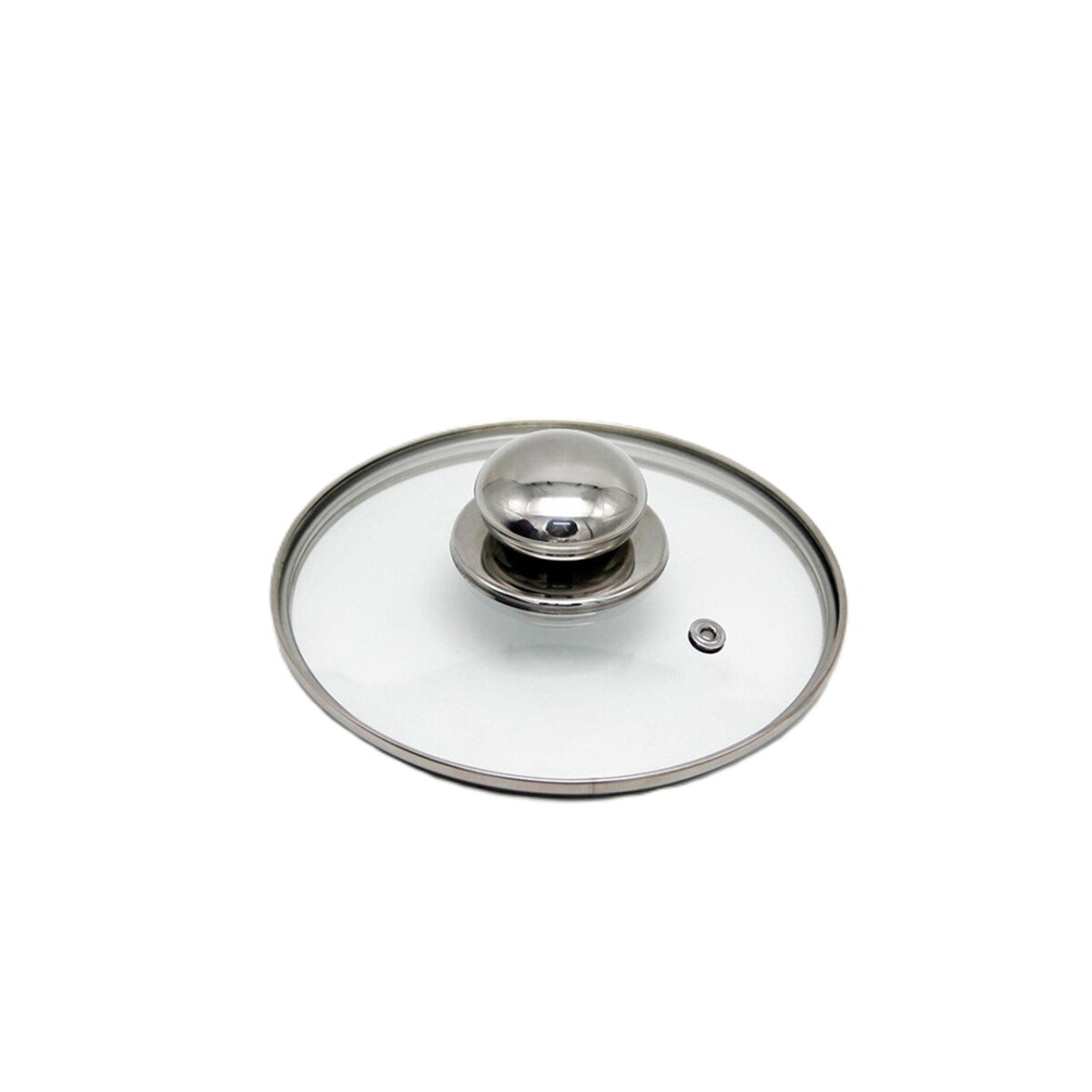 Michelino Universal-Glasdeckel &oslash;16 cm mit Dampfauslass & Edelstahlknop - Bild 1