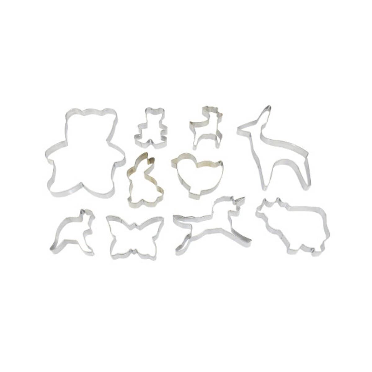 10-tlg. Ausstechformen-Set &ndash; Tiermotive f&uuml;r kreativen Backspa&szlig; - Bild 1