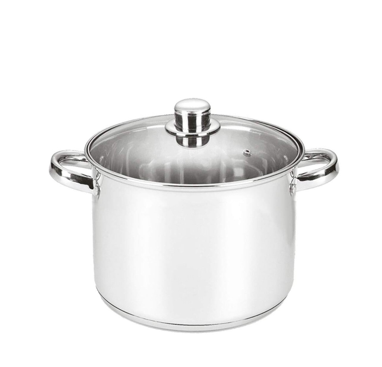 Michelino Kochtopf &oslash;12 cm, aus hochwertigem Edelstahl mit Glasdeckel - Bild 1