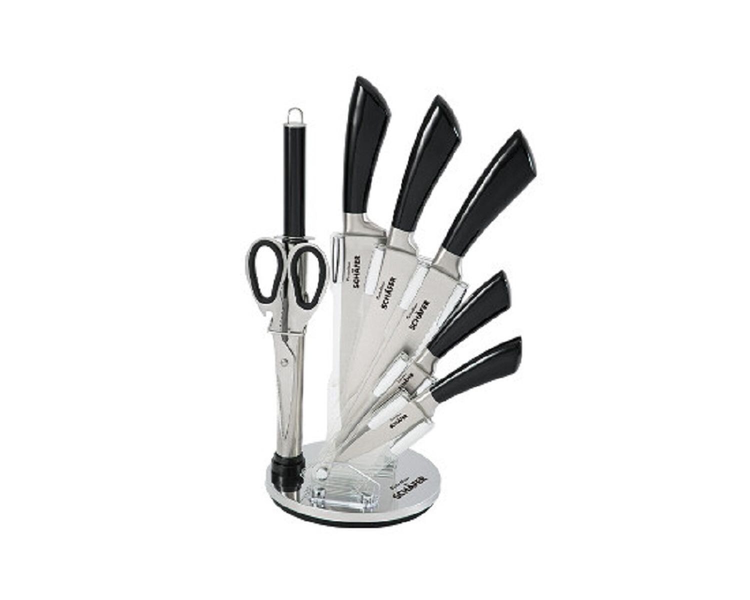 Messerblock Metallic Black (8tlg) | 04047125122954