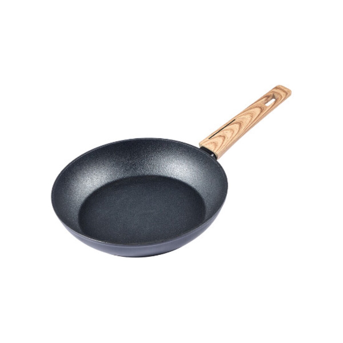 Bratpfanne in Schwarz mit Holzgriff - geeigent f&uuml;r alle Herdarten - Bild 1
