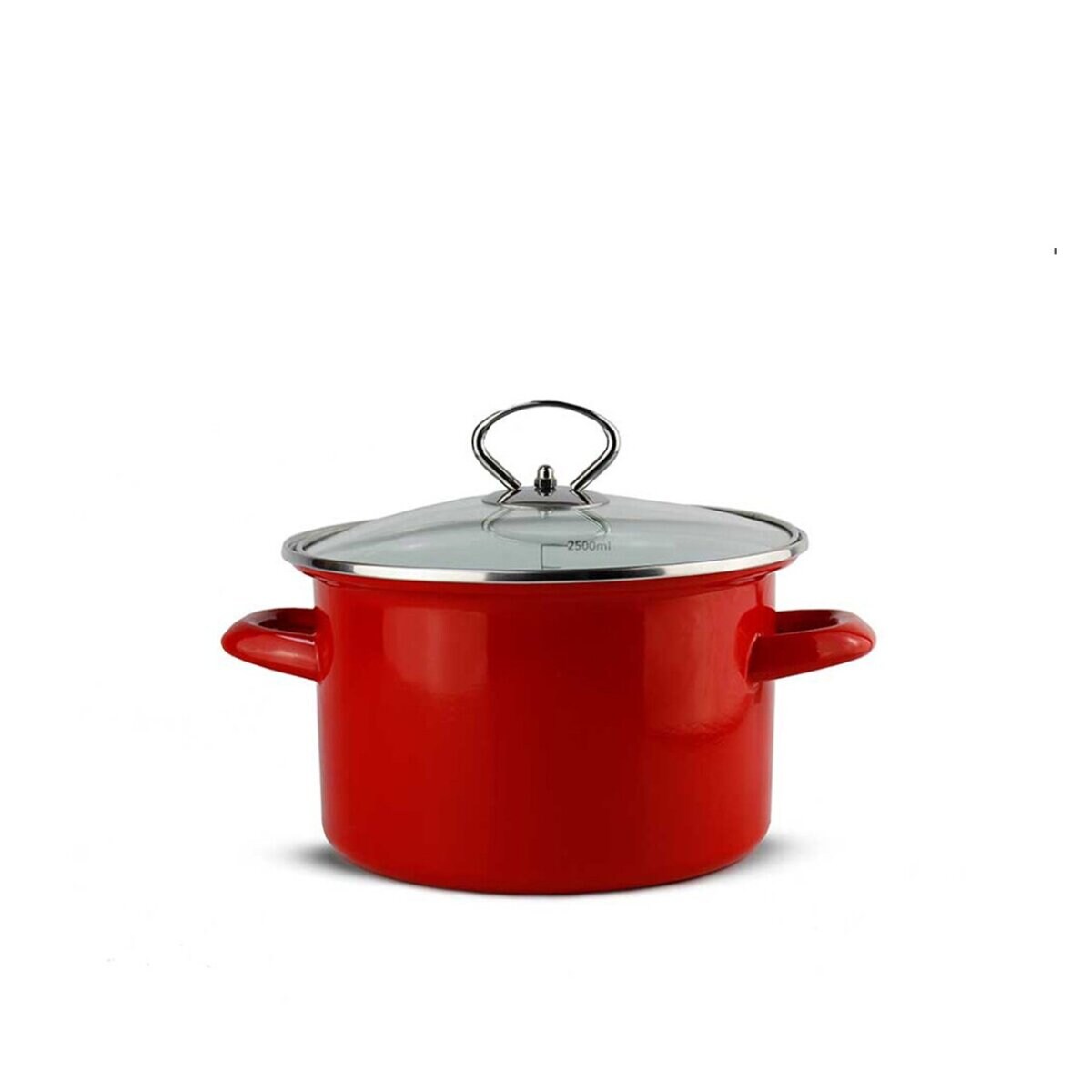 Kochtopf Metallic Red 20 cm - Robust, Induktionsgeeignet & Spülmaschin