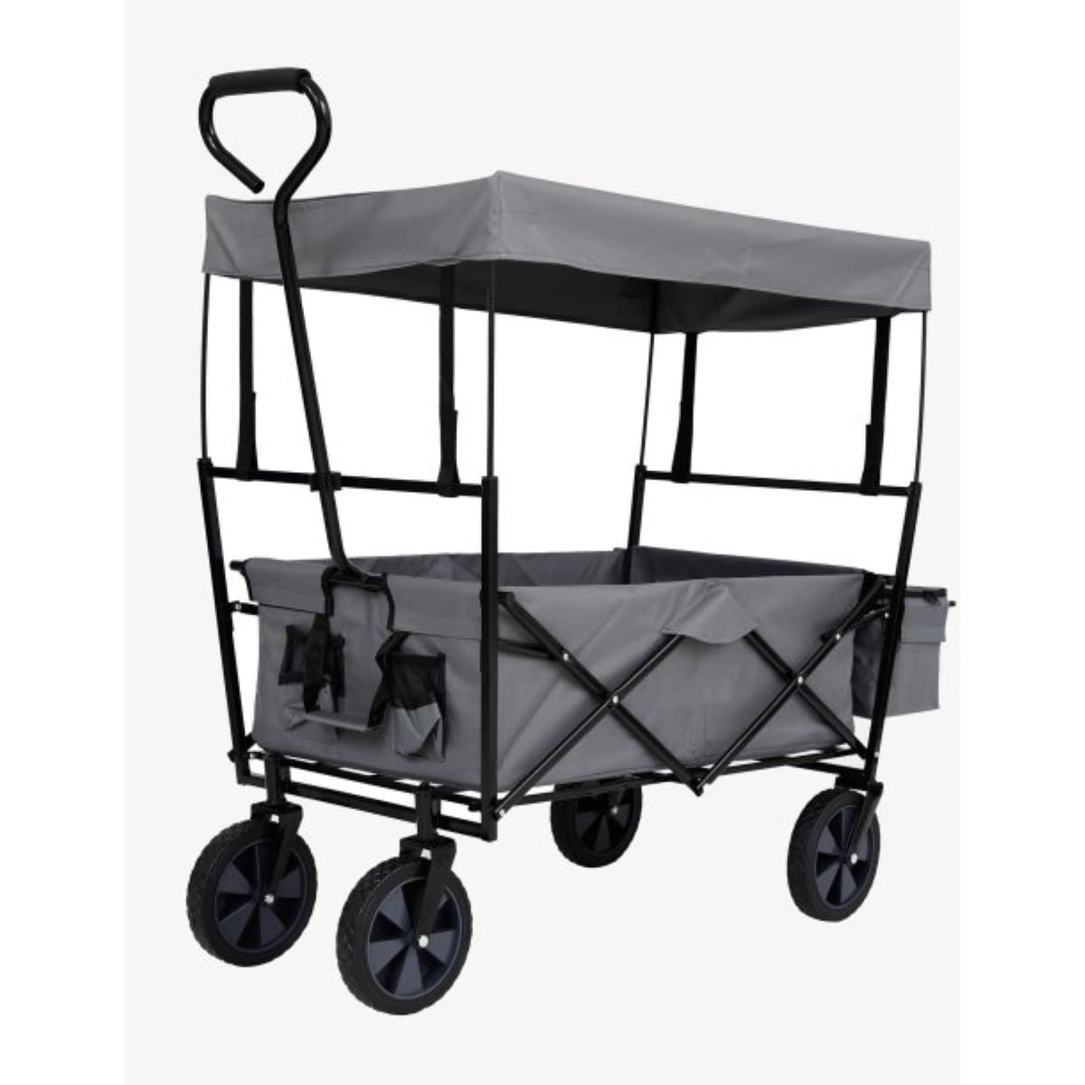 Faltbarer Bollerwagen mit Dach &ndash; 70kg Tragkraft - Bild 1