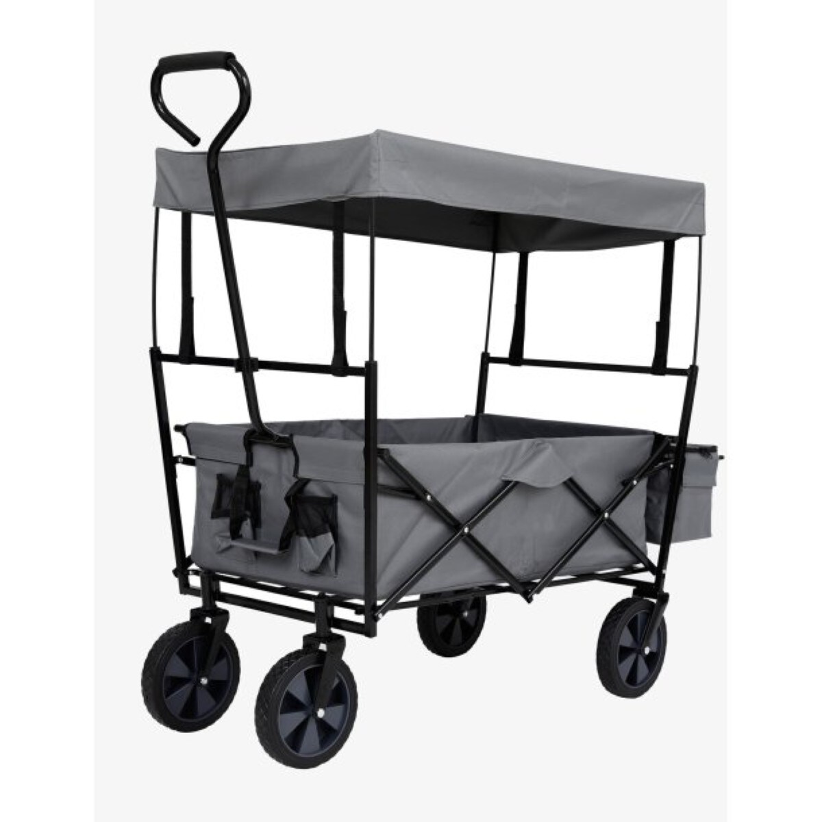 Faltbarer Bollerwagen mit Dach - 70kg Tragkraft