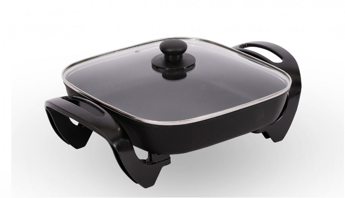 SCH&Auml;FER Eckige Pizzapfanne 30x30cm Elektrische pfanne 1500W - Bild 1