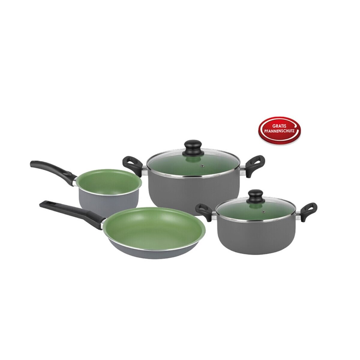 Michelino Lara Kochtopf Set 6-teilig – Antihaft, Induktion, | 04047125281248