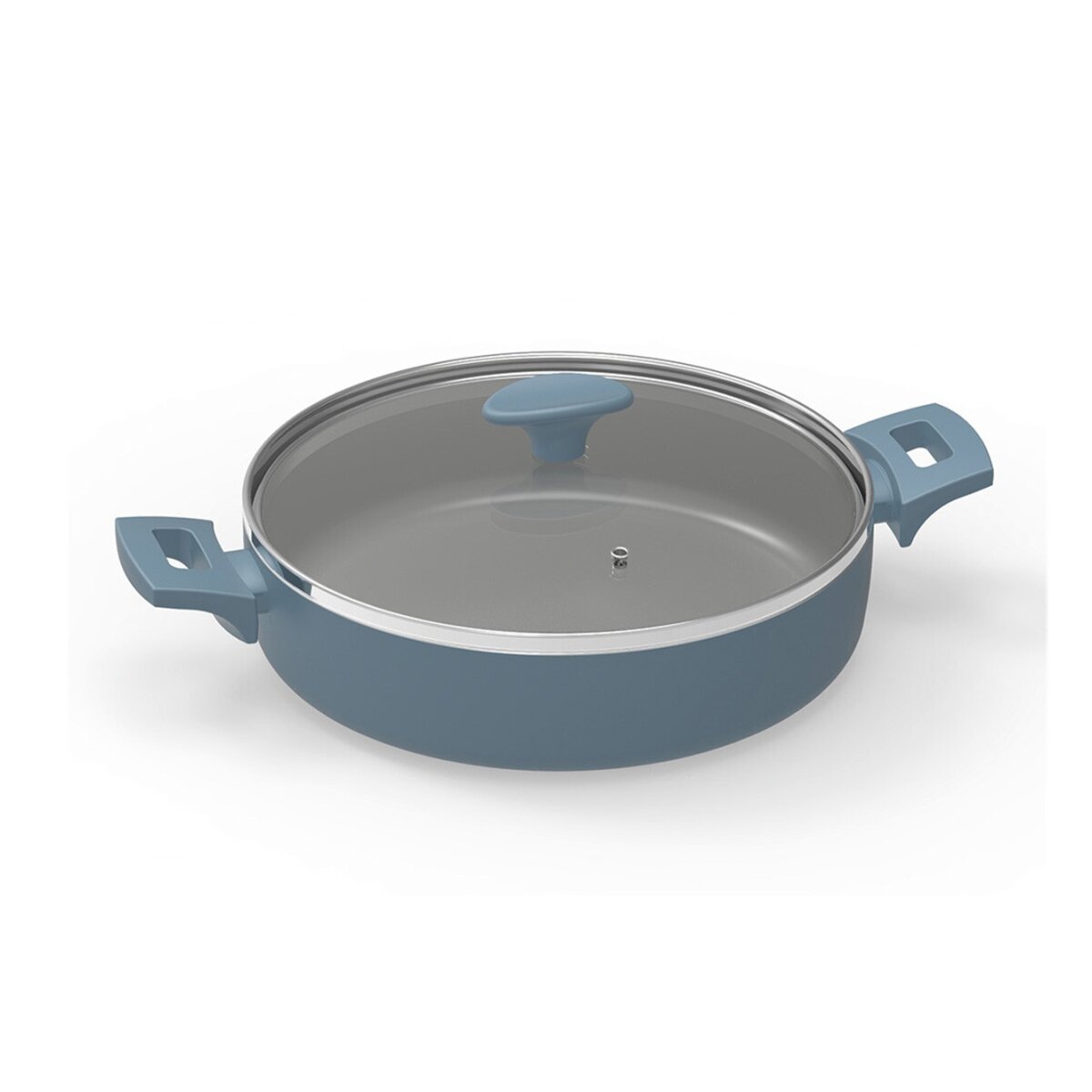 Michelino Alythia Servierpfanne mit Glasdeckel - 28 cm in Blau - Bild 1