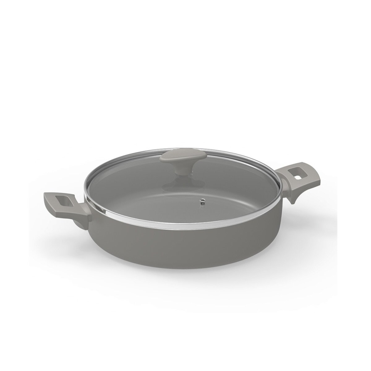 Michelino Alythia Servierpfanne mit Glasdeckel - 28 cm in Grau - Bild 1