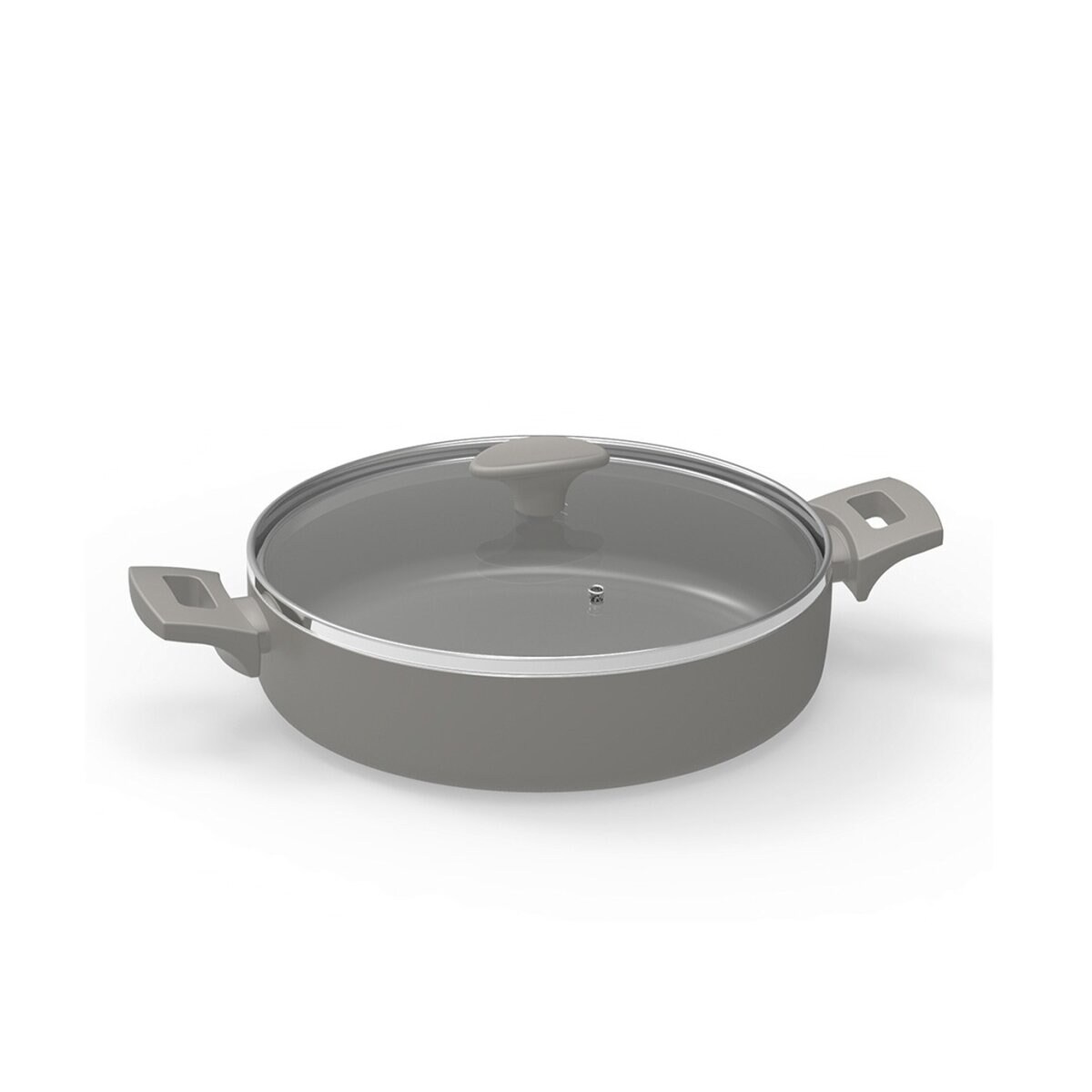 Michelino Alythia Servierpfanne mit Glasdeckel – 28 cm in Grau | 04047125282207