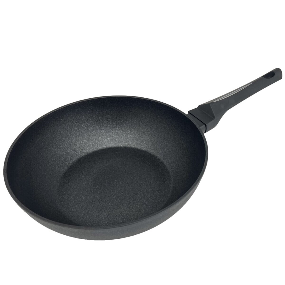 Wokpfanne in Schwarz geeigent für alle Herdarten ø28 cm | 04255763721570