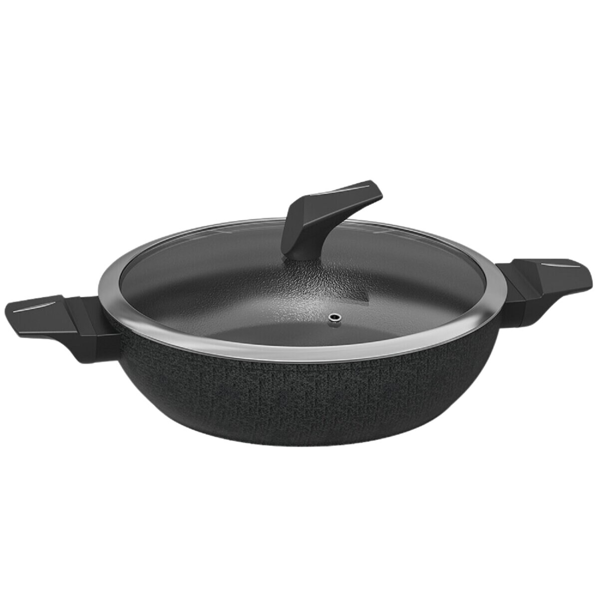 Servierpfanne mit Antihaftbeschichtung – Ø 28 cm mit Deckel | 04047125289091
